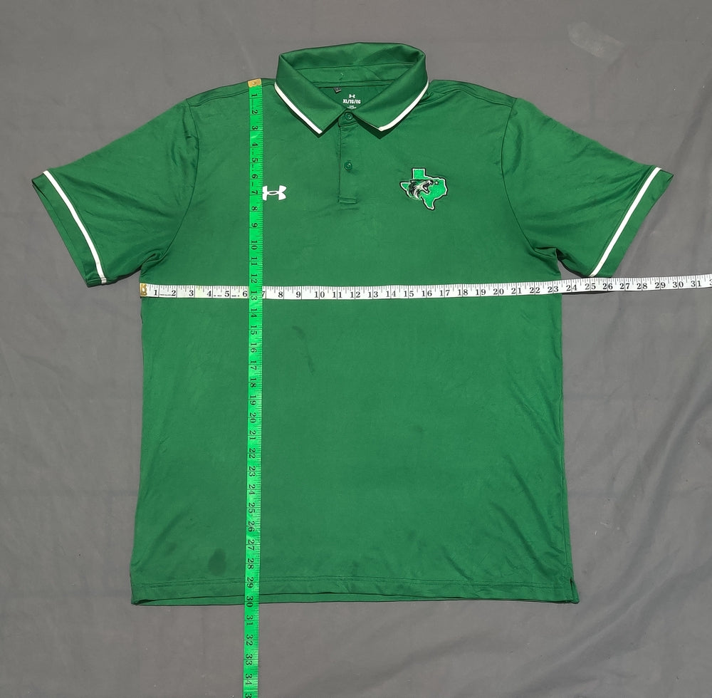 Under Armour Men Sport Green Polo T Shirt