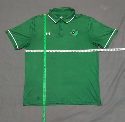 Under Armour Men Sport Green Polo T Shirt