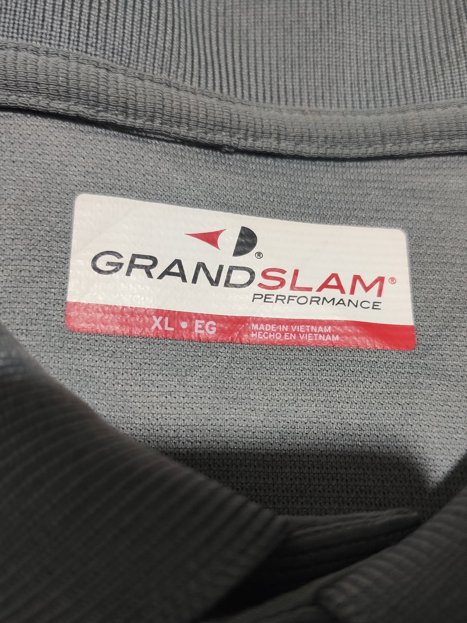 Grand Slam Men Sport Gray Polo T Shirt