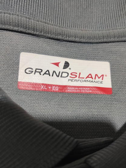 Grand Slam Men Sport Gray Polo T Shirt