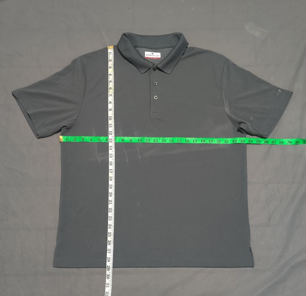 Grand Slam Men Sport Gray Polo T Shirt