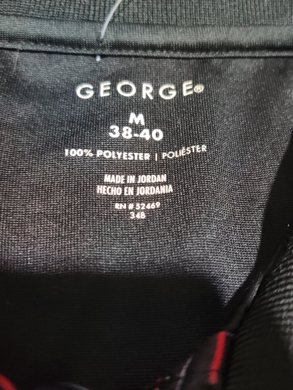 George Men Sport Black Polo T Shirt