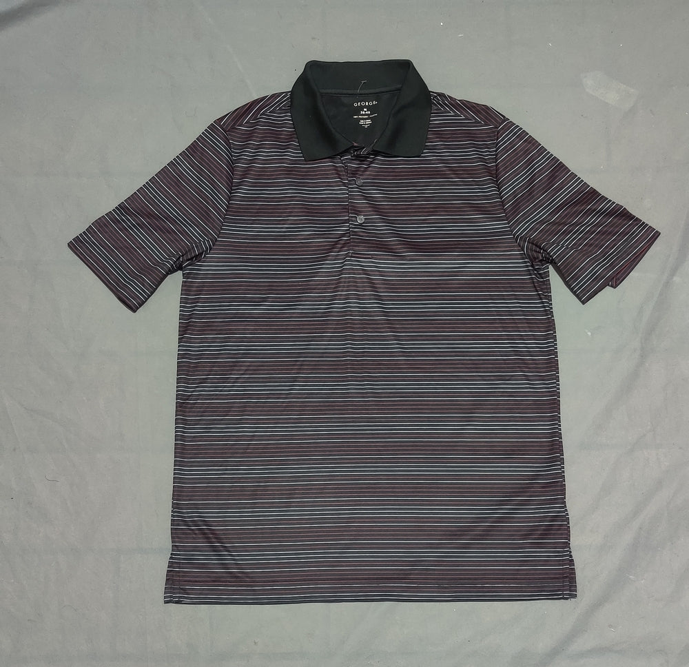 George Men Sport Black Polo T Shirt
