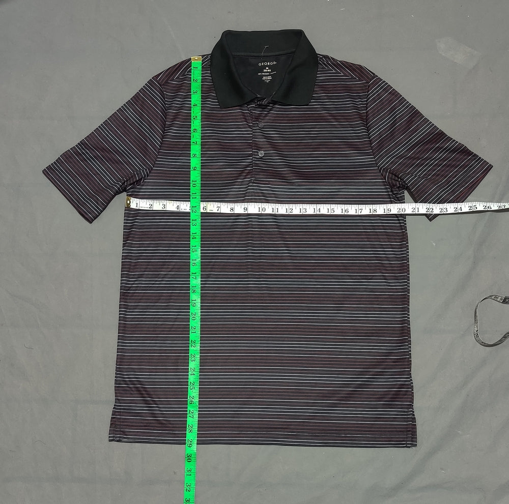 George Men Sport Black Polo T Shirt