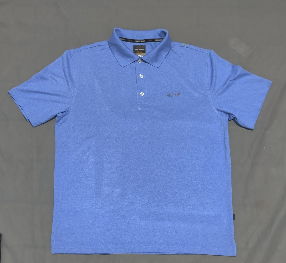 Greg Norman Men Sport Blue Polo T Shirt