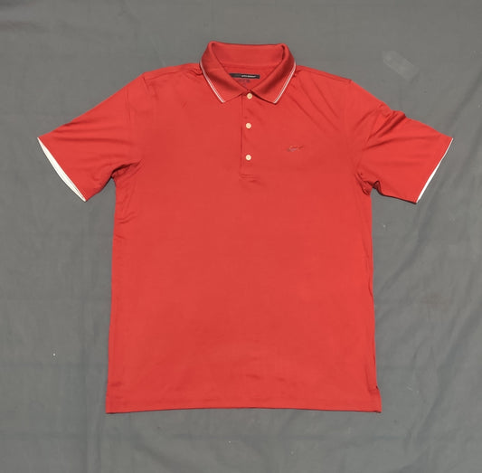 Greg Norman Men Sport Red Polo T Shirt