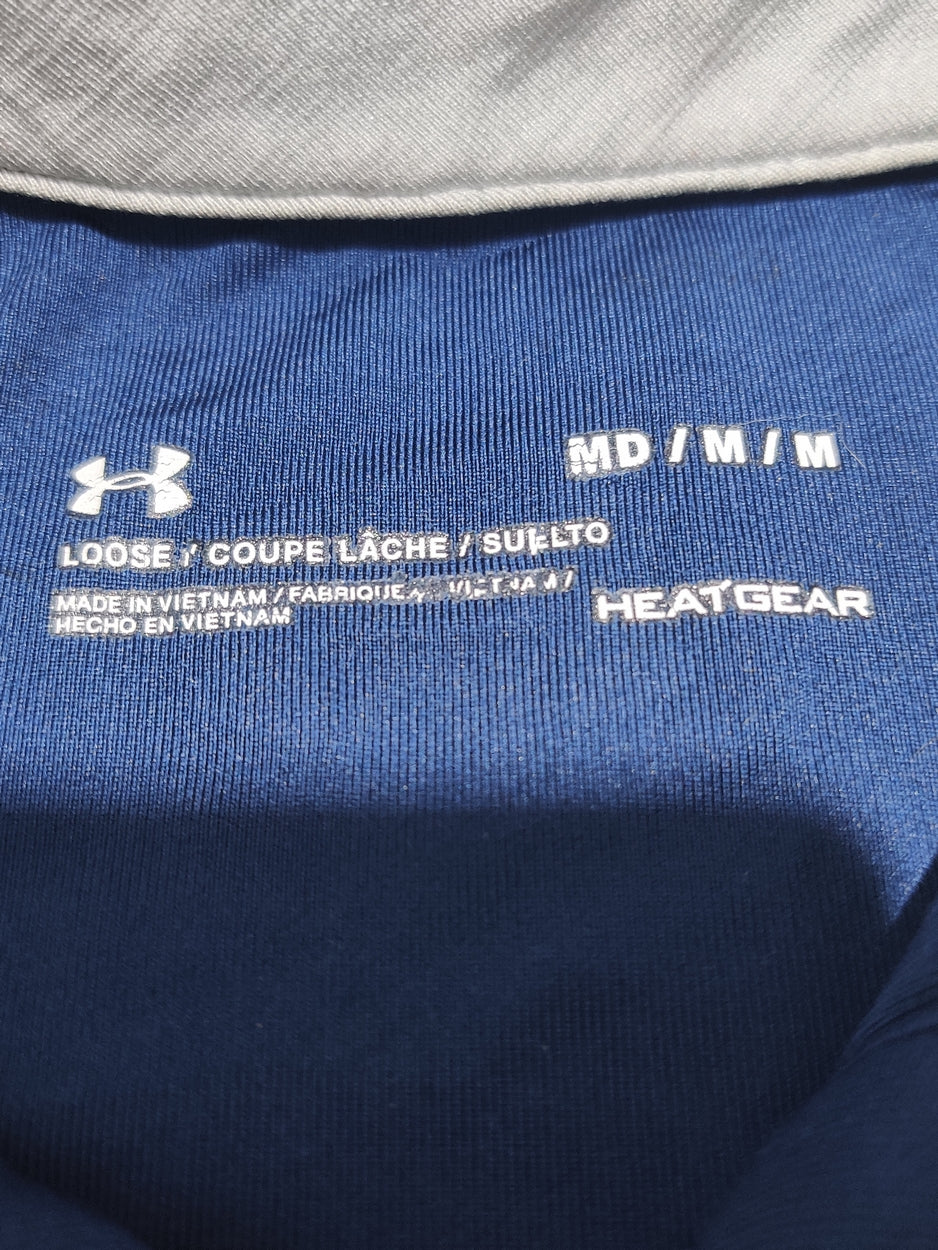 Under Armour Men Sport Blue Polo T Shirt