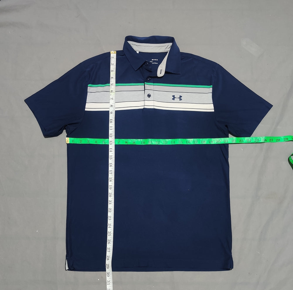 Under Armour Men Sport Blue Polo T Shirt