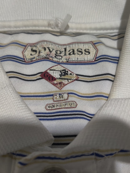 Spyglass Men Sport White Polo T Shirt