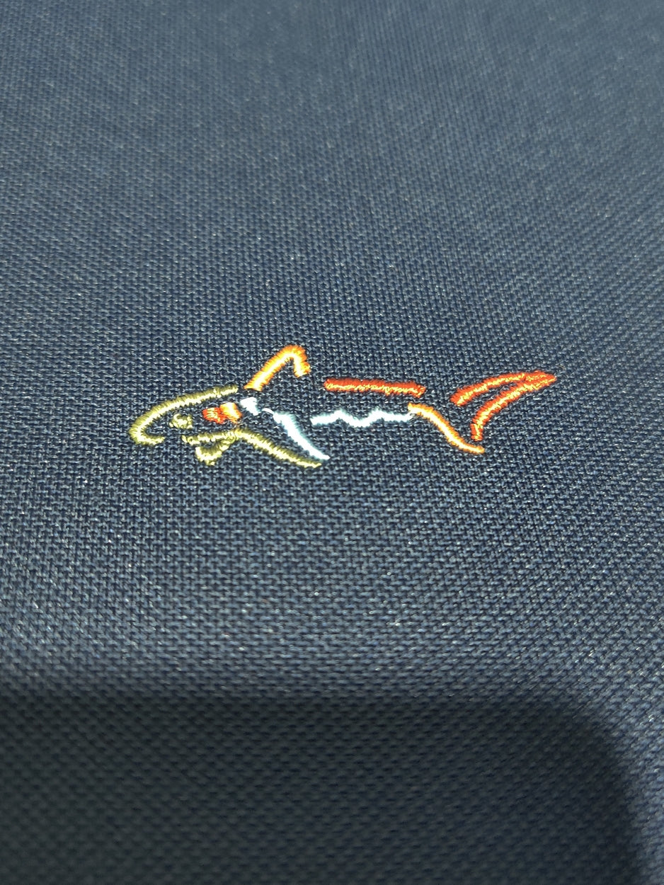 Greg Norman Men Sport Blue Polo T Shirt