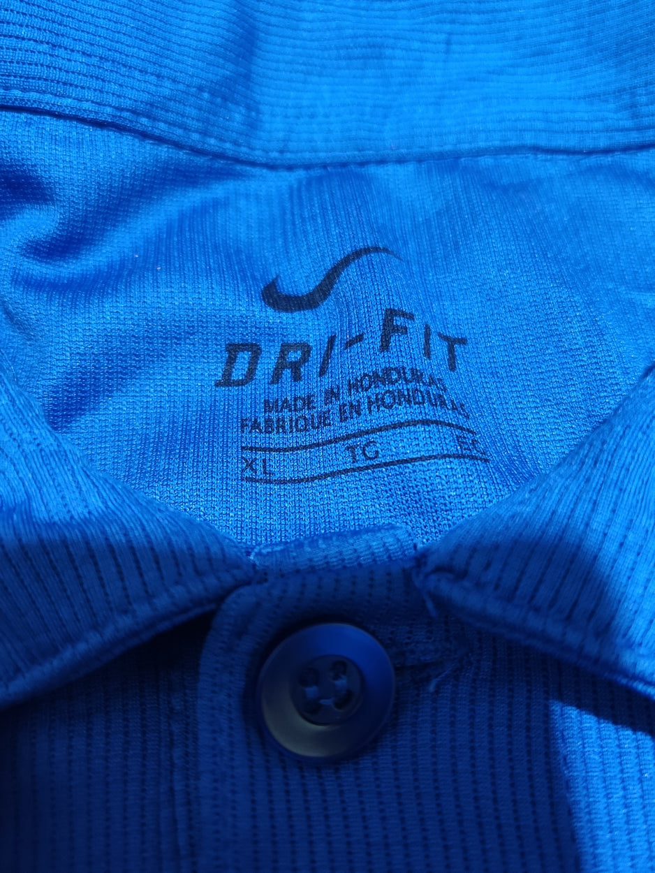 Nike Dri Fit Men Sport Blue Polo T Shirt