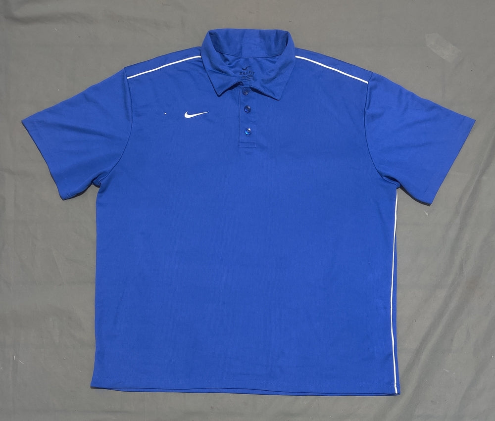 Nike Dri Fit Men Sport Blue Polo T Shirt