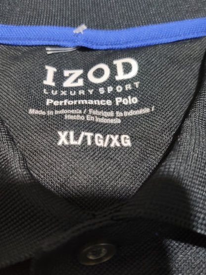 Izod Men Sport Black Polo T Shirt