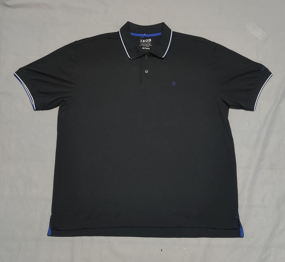 Izod Men Sport Black Polo T Shirt