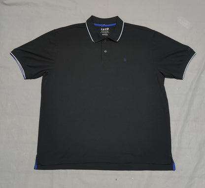 Izod Men Sport Black Polo T Shirt