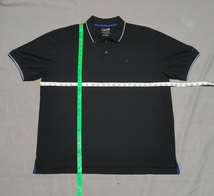 Izod Men Sport Black Polo T Shirt