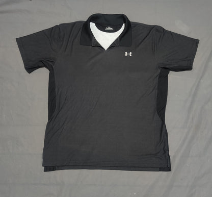 Under Armour Men Sport Black Polo T Shirt