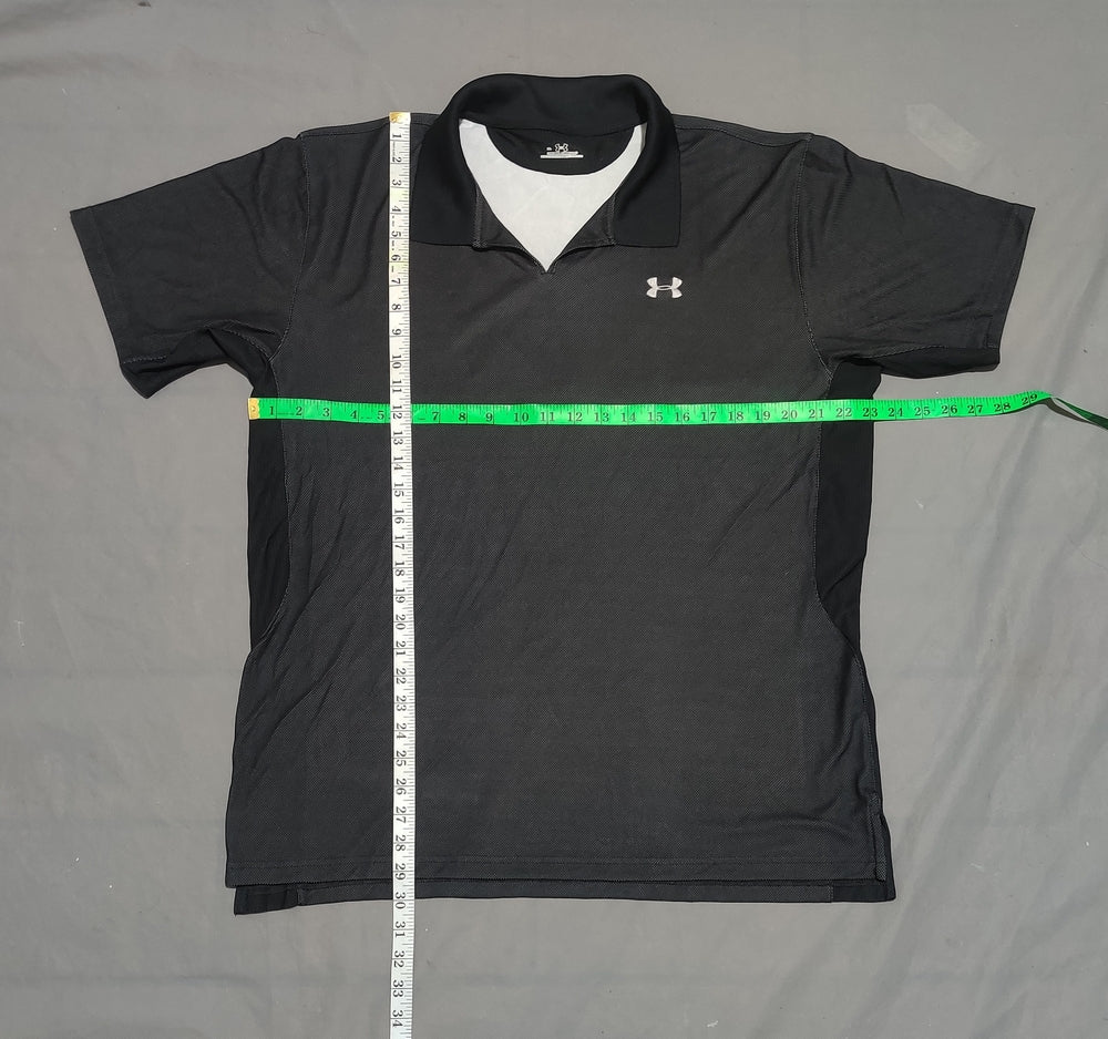 Under Armour Men Sport Black Polo T Shirt