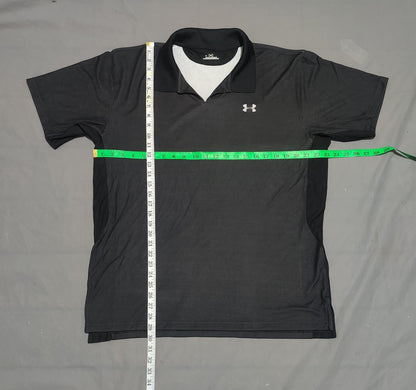 Under Armour Men Sport Black Polo T Shirt