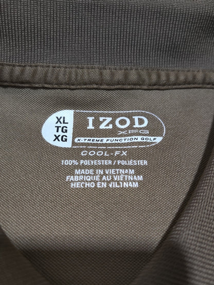Izod Men Sport Brown Polo T Shirt