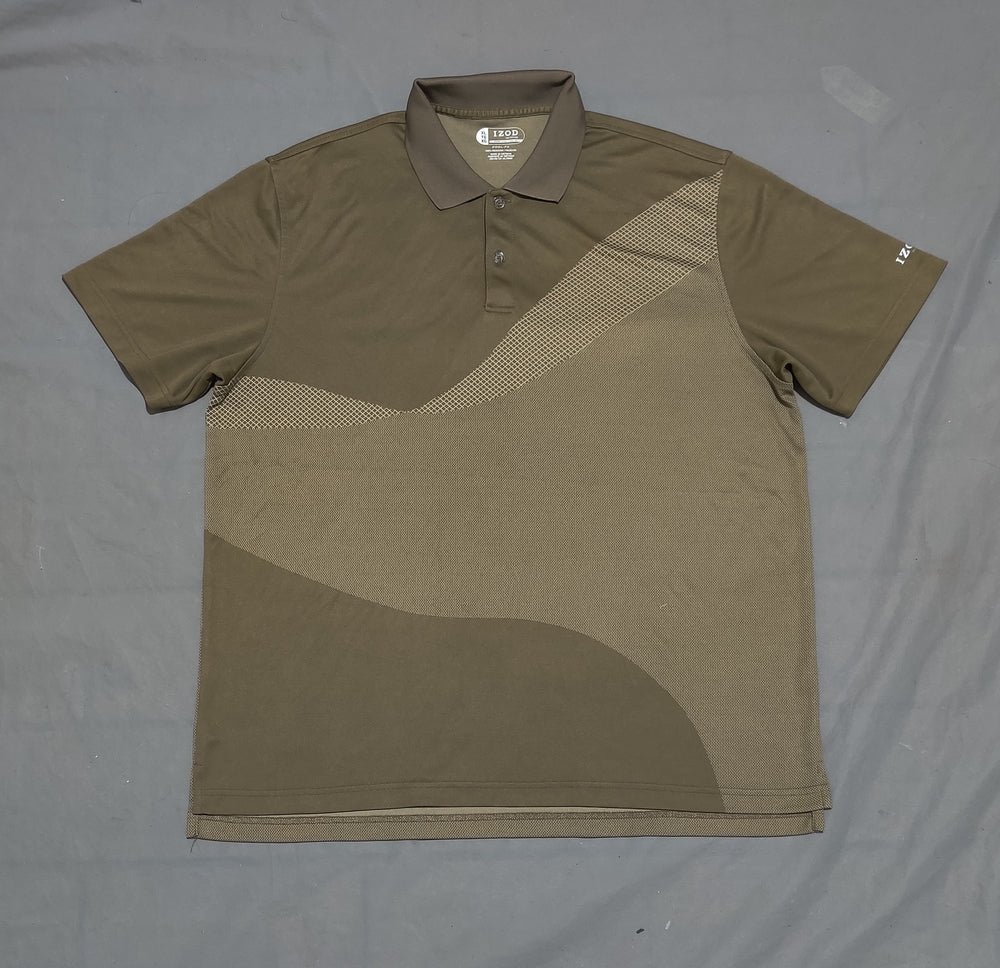 Izod Men Sport Brown Polo T Shirt