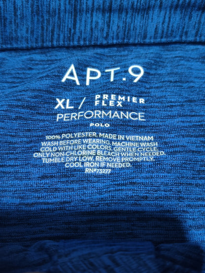 APT.9 Men Sport Blue Polo T Shirt