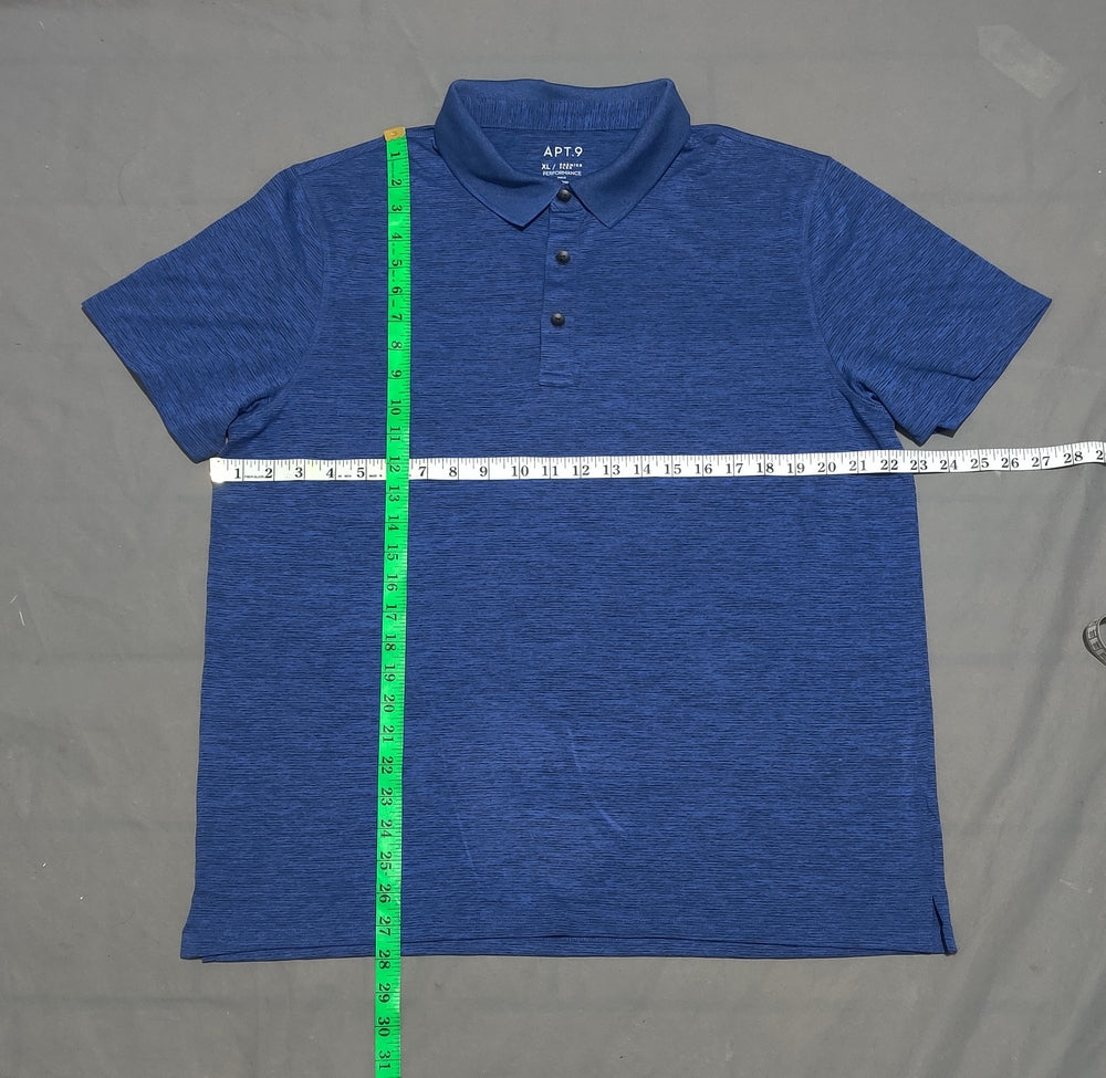 APT.9 Men Sport Blue Polo T Shirt
