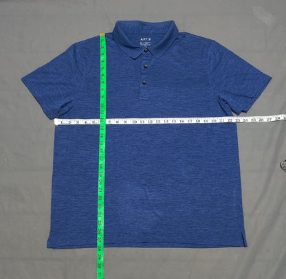 APT.9 Men Sport Blue Polo T Shirt