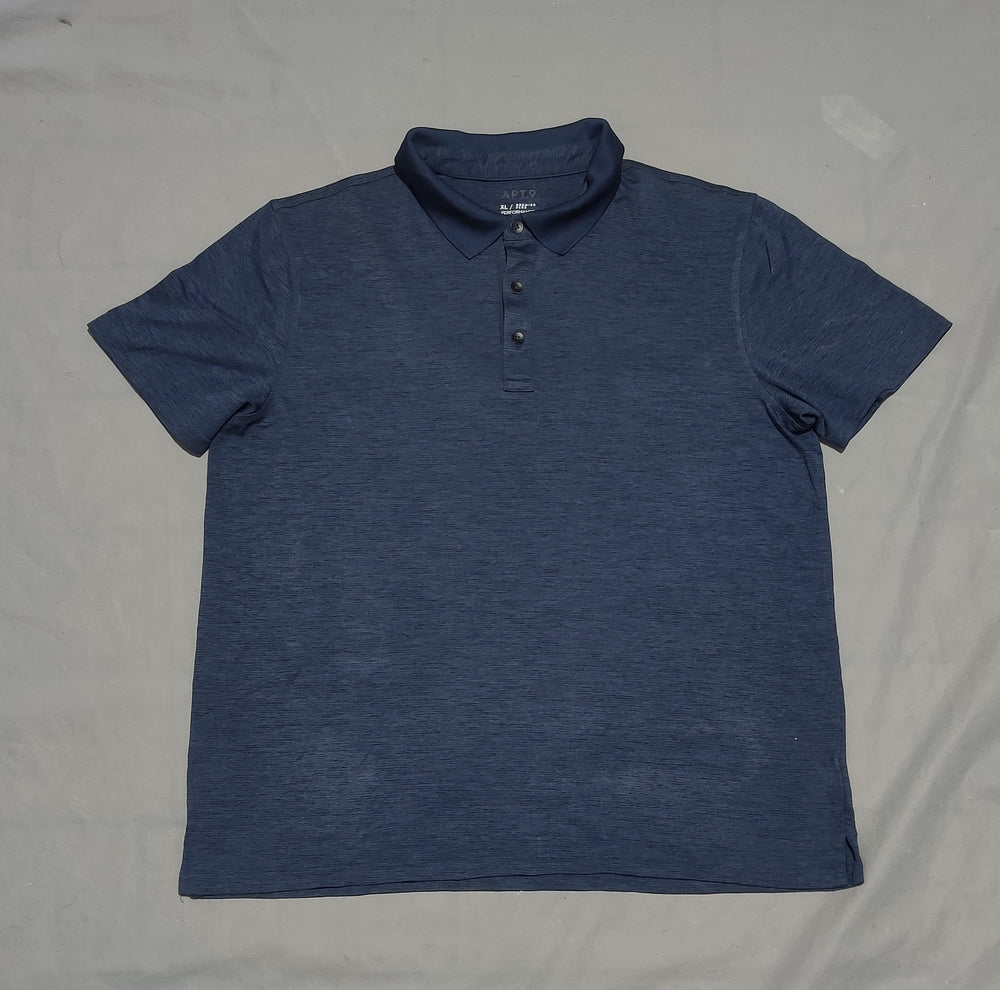 APT.9 Men Sport Blue Polo T Shirt