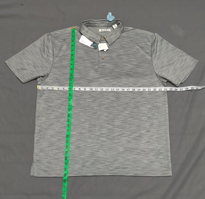 Cubavera Men Sport Gray  Polo T Shirt