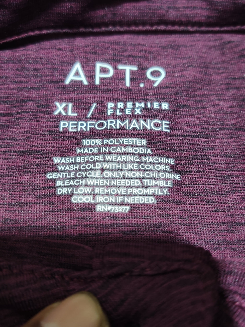 APT.9 Men Sport Purple Polo T Shirt