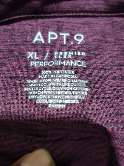 APT.9 Men Sport Purple Polo T Shirt