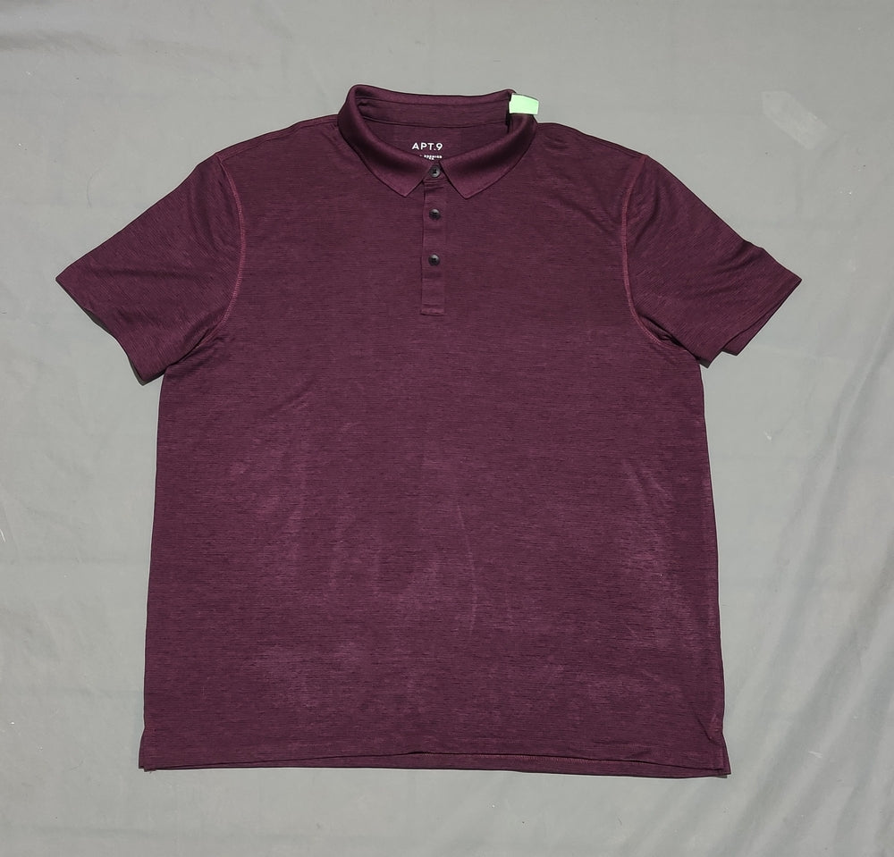 APT.9 Men Sport Purple Polo T Shirt
