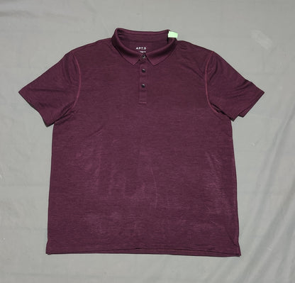 APT.9 Men Sport Purple Polo T Shirt