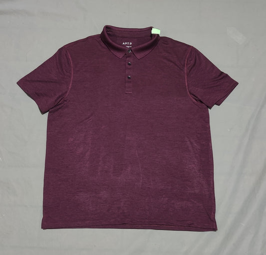 APT.9 Men Sport Purple Polo T Shirt