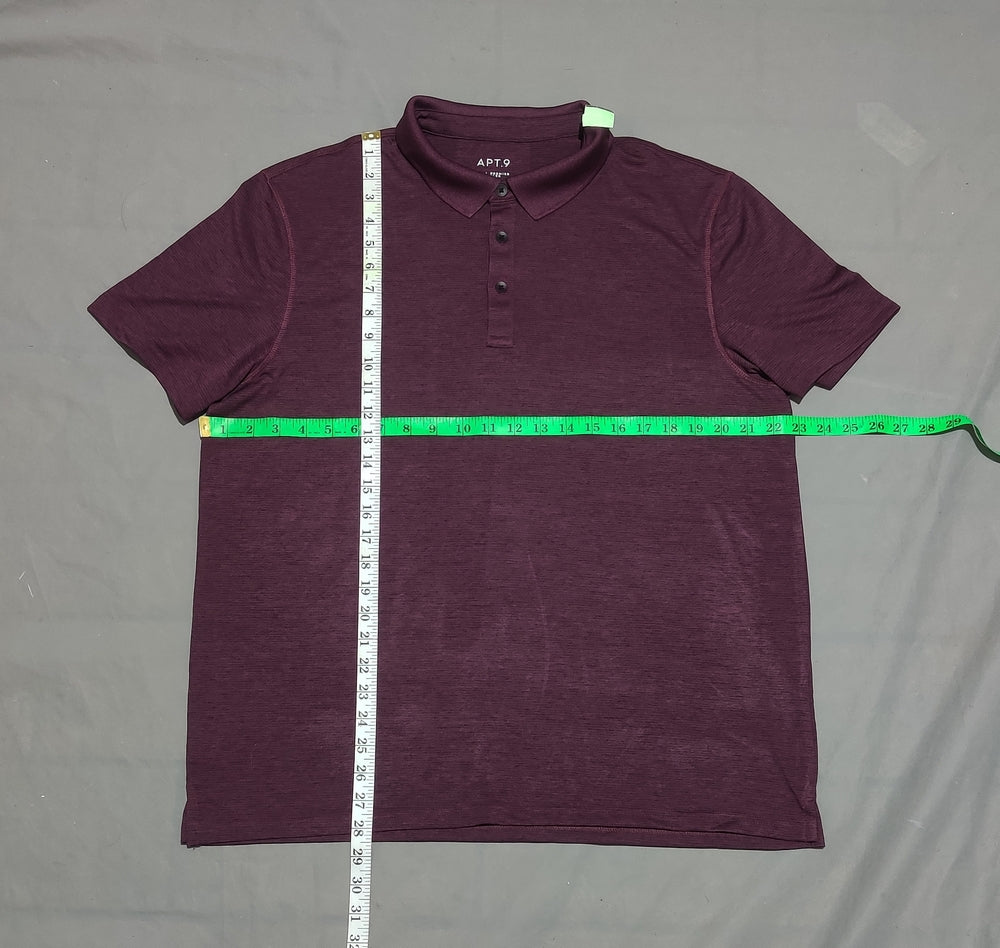 APT.9 Men Sport Purple Polo T Shirt