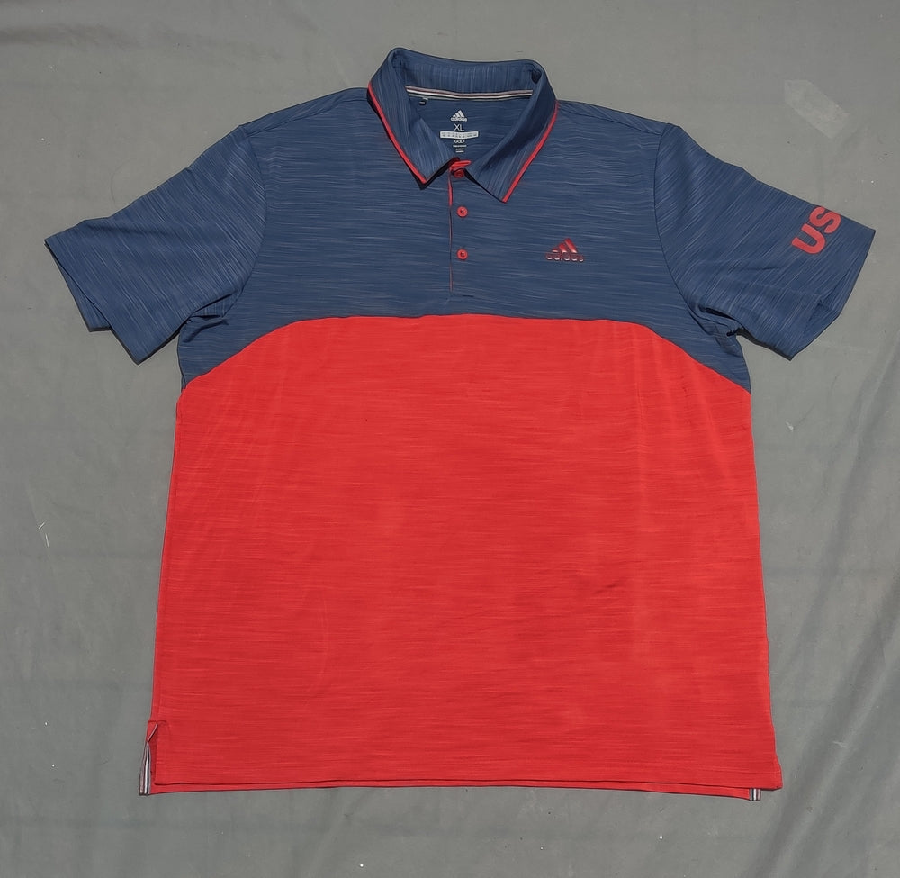 Adidas Men Sport Red Polo T Shirt