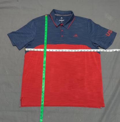 Adidas Men Sport Red Polo T Shirt
