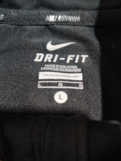 Nike Running Men Sport Black Polo T Shirt