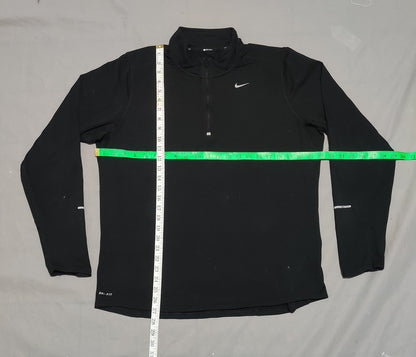 Nike Running Men Sport Black Polo T Shirt