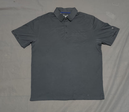 Under Armour Men Sport Gray Polo T Shirt