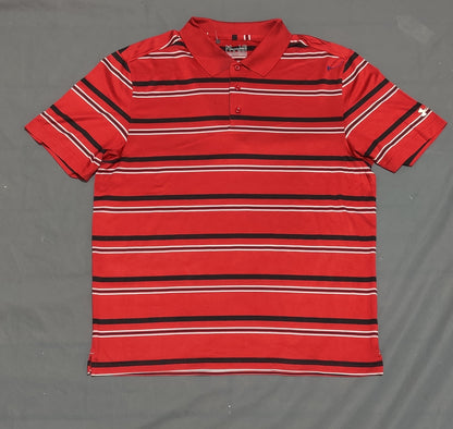 Under Armour Men Sport Red Polo T Shirt