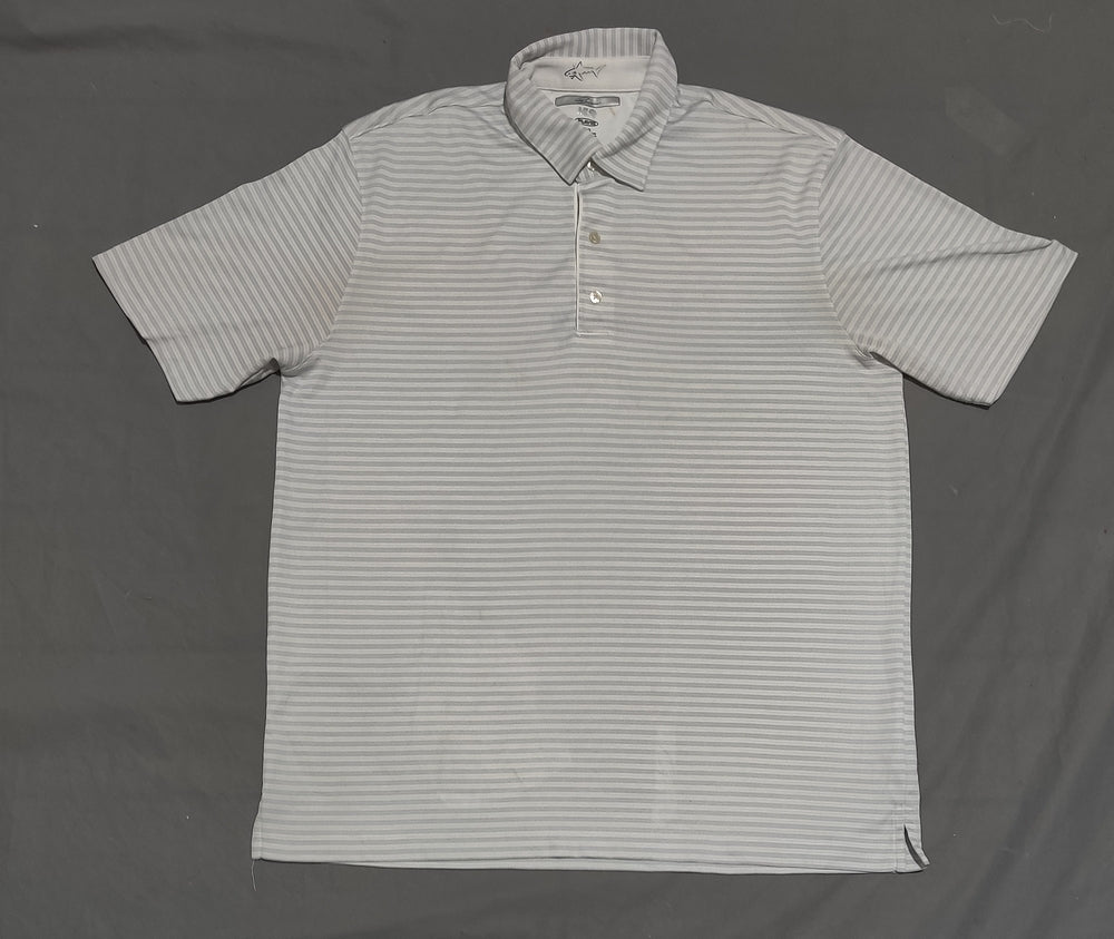Greg Norman Men Sport Gray Polo T Shirt
