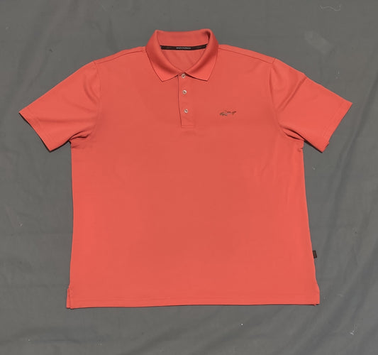 Greg Norman Men Sport Orange Polo T Shirt