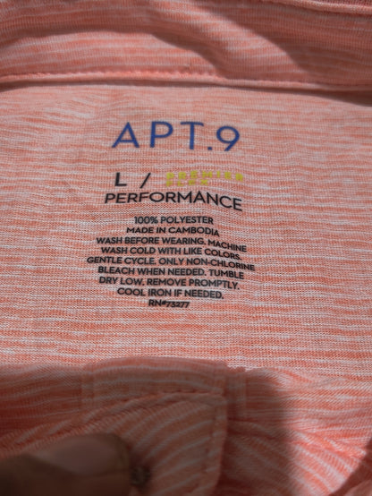 APT.9 Men Sport Orange  Polo T Shirt