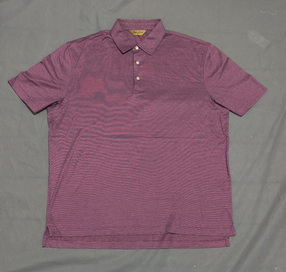 Gold Label Men Sport Purple Polo T Shirt