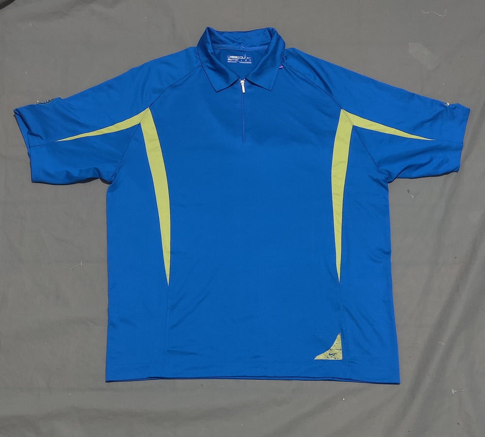 Nike Golf Men Sport Blue Polo T Shirt