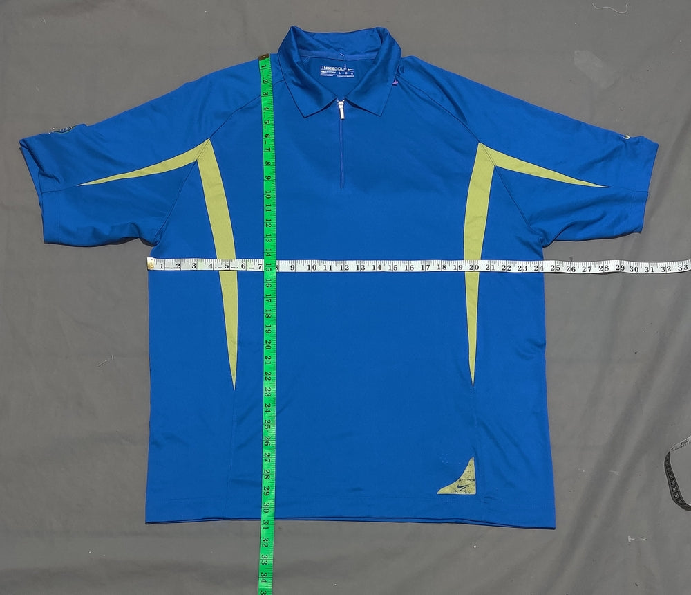 Nike Golf Men Sport Blue Polo T Shirt