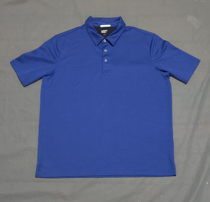 Land's End Men Sport Blue Polo T Shirt