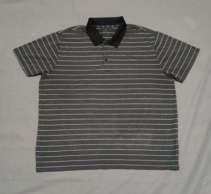 Old Navy Men Sport Gray Polo T Shirt